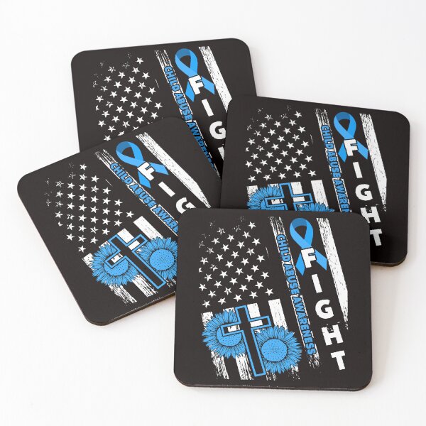 Item preview, US America Flag Child Abuse Prevention Month April Awareness designed and sold by TomGiantDesigns.