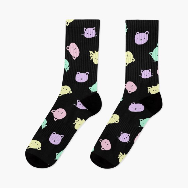Item preview, Bears, Dragons, and Cats, Oh My! Pastel on Black designed and sold by DevinCrystie.
