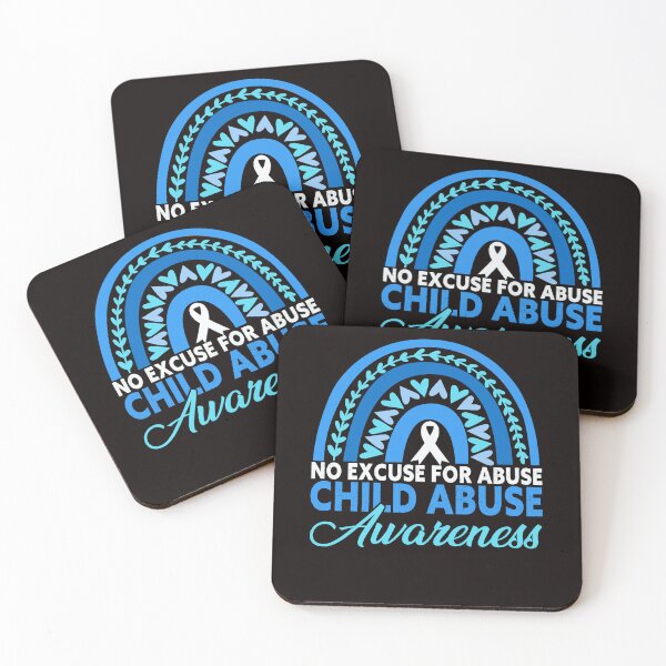 Item preview, Blue Ribbon No For Child Abuse Excuse Prevention Month April designed and sold by TomGiantDesigns.