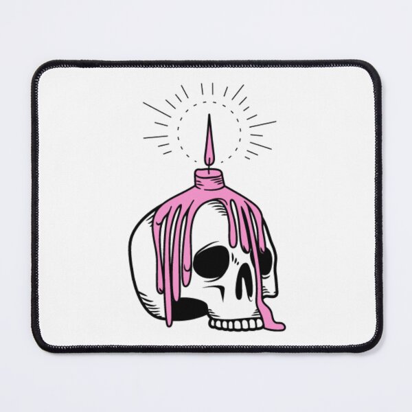 Item preview, Skull candle designed and sold by Wavytarot.