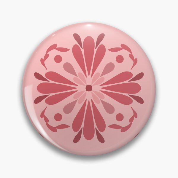 Item preview, Flor de patrón rosado como azulejos simétricos designed and sold by vesbipa.