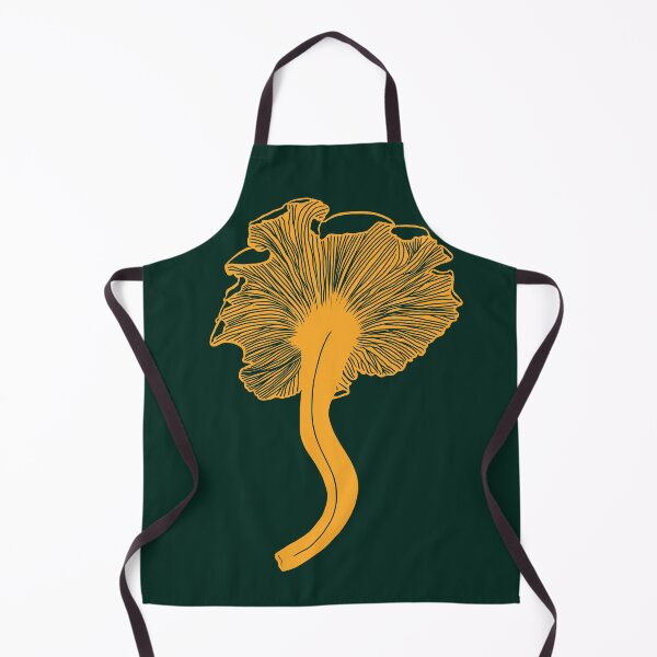 Item preview, Chanterelle Drawing Yellow on Green designed and sold by SaltyRaven.