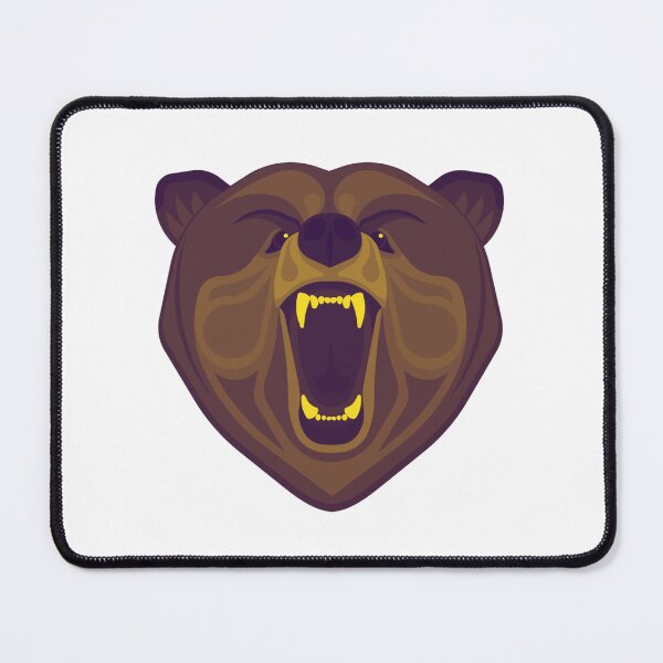 Item preview, Growling Bear Head - Brown Bear designed and sold by The Love Quill.