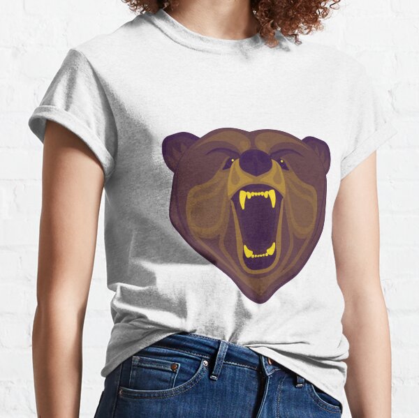 GROWL Cute Childrens Bears Shirts for Kids Cartoon Bear Face Tank Top