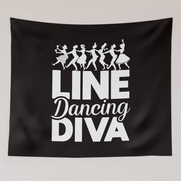 Item preview, Line Dancing Diva Line Dancer Country Western Music Cowgirl designed and sold by TomGiantDesigns.