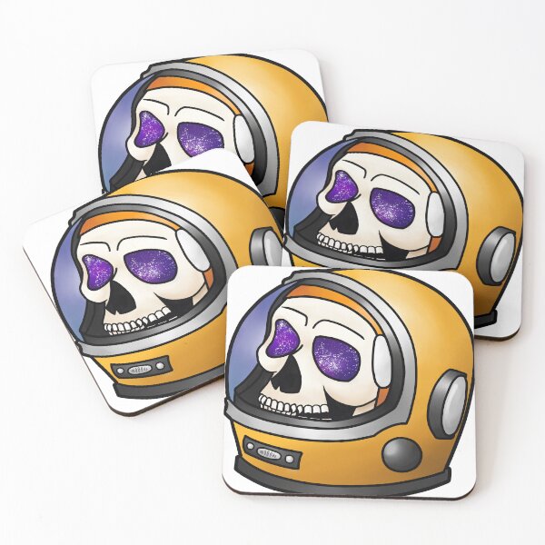 Item preview, Starry-Eyed Astronaut Skull designed and sold by gnomeskillet.