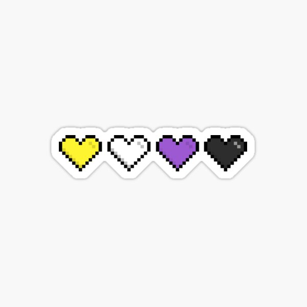 Item preview, Non Binary Hearts designed and sold by Pridish.