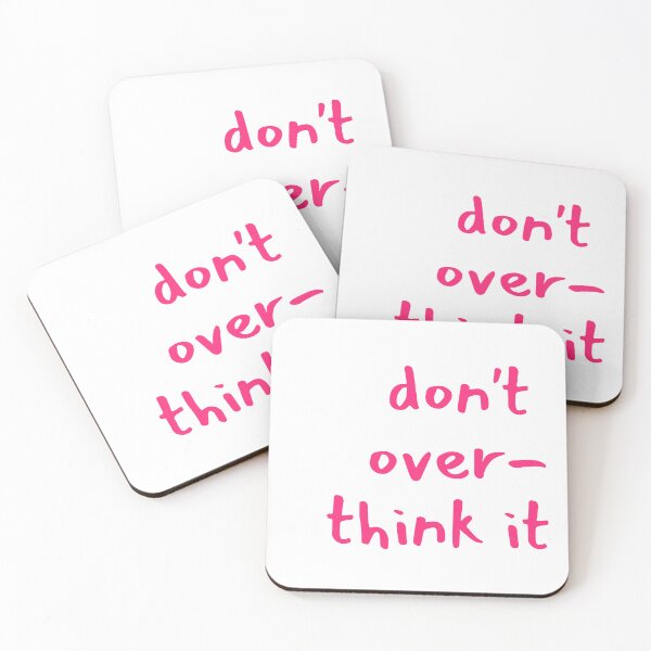 Item preview, don't over-think it pink offset design designed and sold by LaurenPittaway.