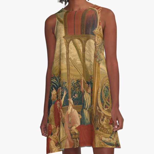 Beijing Observatory Chinoiserie A-Line Dress