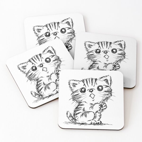 Item preview, Black and White Sketch of an American Shorthair designed and sold by Toru Sanogawa.
