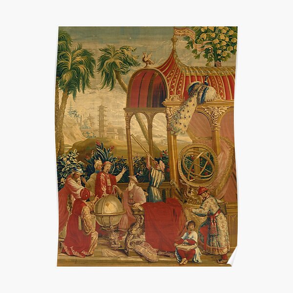 Beijing Observatory Chinoiserie Poster