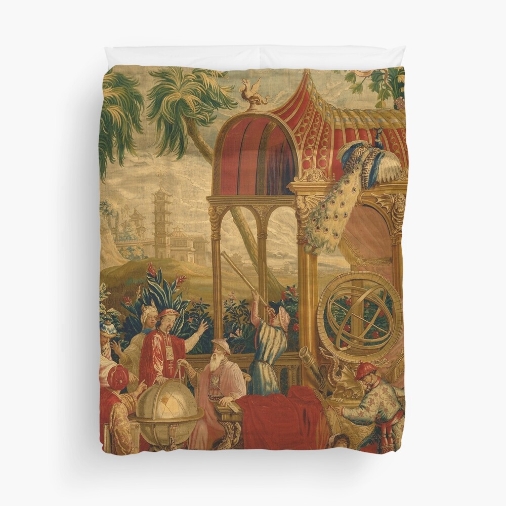 Beijing Observatory Chinoiserie Duvet Cover