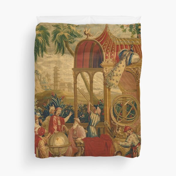 Beijing Observatory Chinoiserie Duvet Cover