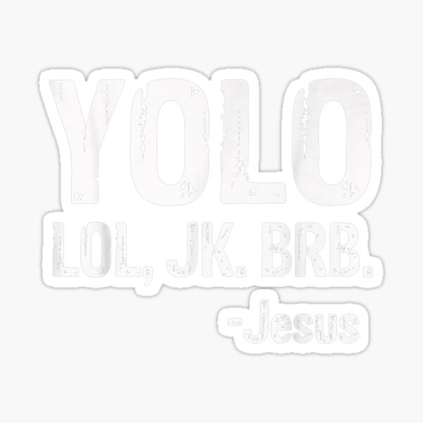 Premium Vector  Yolo jk brb jesus t-shirt