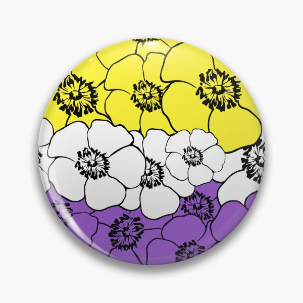 Item preview, Non Binary Flowers designed and sold by Pridish.