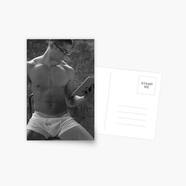 Boys and Books Postcard
