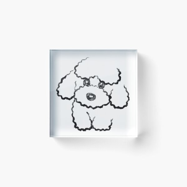 Item preview, Monochrome Sketch of a Toy Poodle designed and sold by Toru Sanogawa.