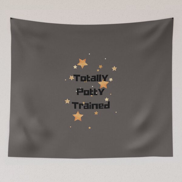 Item preview, Totally Potty Trained Graphic - Stars designed and sold by DaddyKoti.
