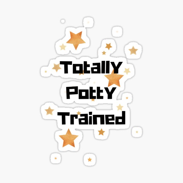 Item preview, Totally Potty Trained Graphic - Stars designed and sold by DaddyKoti.