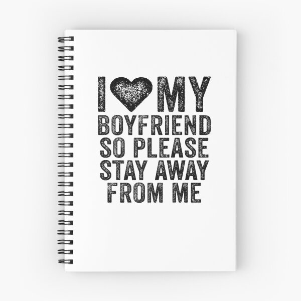 Item preview, I Love My Boyfriend Heart So Please Stay Away From Me Premium T-Shirt designed and sold by shop   luisant.