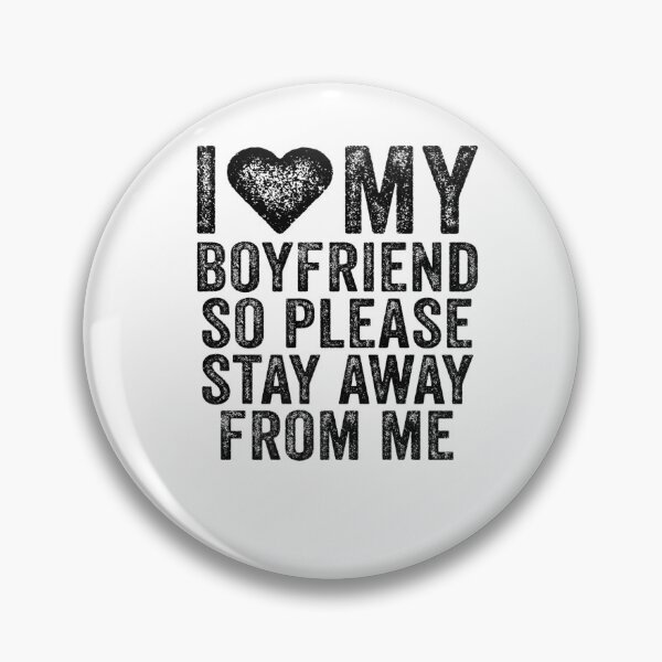 Item preview, I Love My Boyfriend Heart So Please Stay Away From Me Premium T-Shirt designed and sold by shop   luisant.