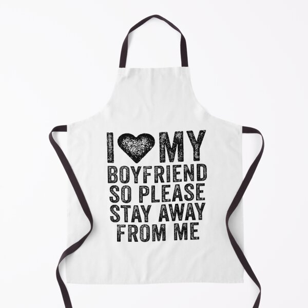 Item preview, I Love My Boyfriend Heart So Please Stay Away From Me Premium T-Shirt designed and sold by shop luisant.