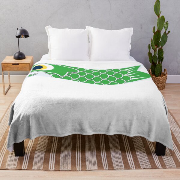 Item preview, Green Koinobori Fish Flag. Child. designed and sold by CriticalC404.