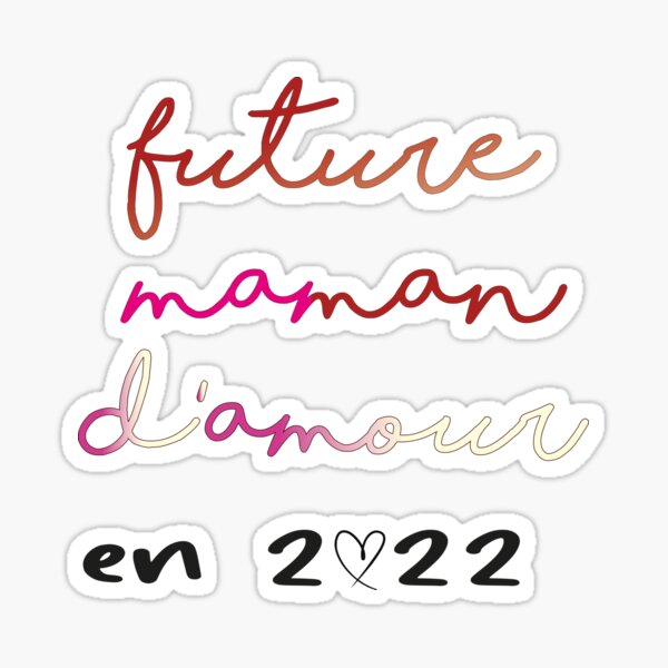 Maman Damour Stickers For Sale Redbubble
