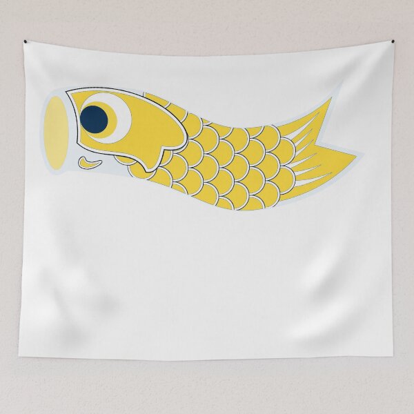 Item preview, Yellow Koinobori Fish Flag. Child. designed and sold by CriticalC404.