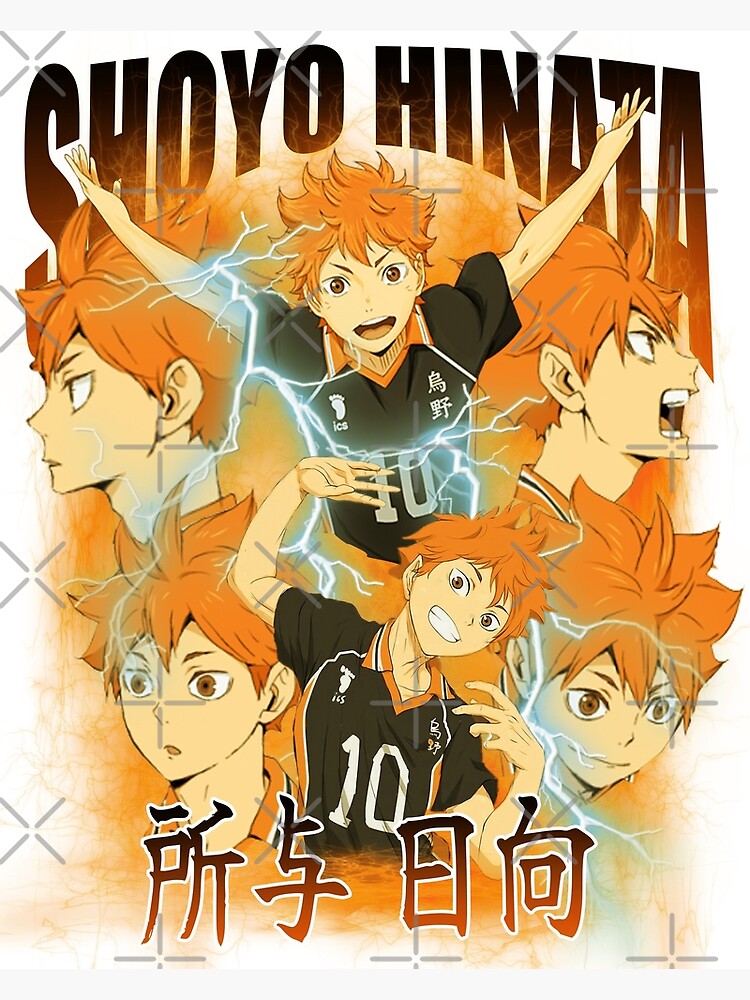 Shoyo Hinata Haikyuu Anime Tobio Kageyama Karasuno Team Poster Von Animetwix Redbubble 3861