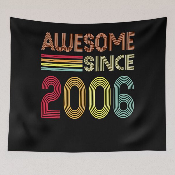 Item preview, Awesome Since 2006 16th Birthday Retro T-Shirt designed and sold by reuhlucban.
