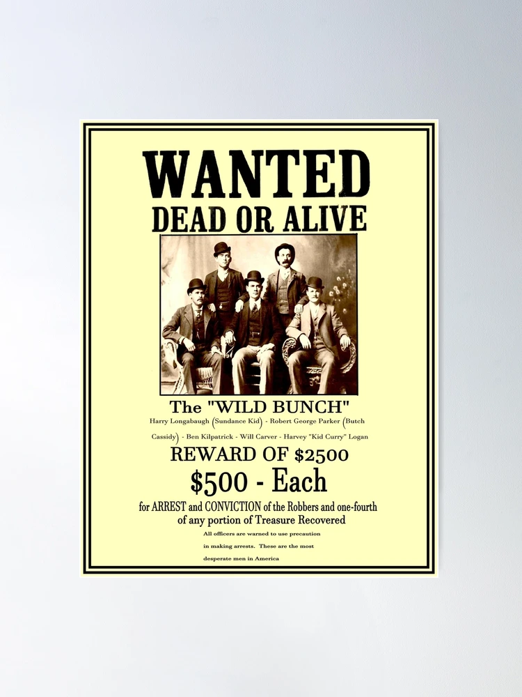 The Wild Bunch Wanted Poster