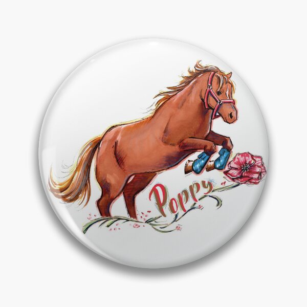 Item preview, Rescue Mini Horse Cute Illustrated Art  designed and sold by EmeraldArtwork.