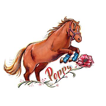 Artwork thumbnail, Rescue Mini Horse Cute Illustrated Art by EmeraldArtwork