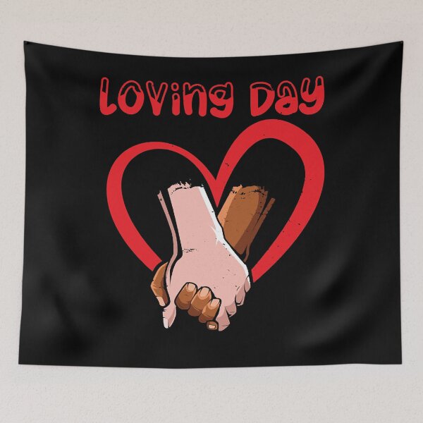 Item preview, Loving Day June 12th Interracial Couple Marriage Biracial Pullover Hoodie designed and sold by reuhlucban.