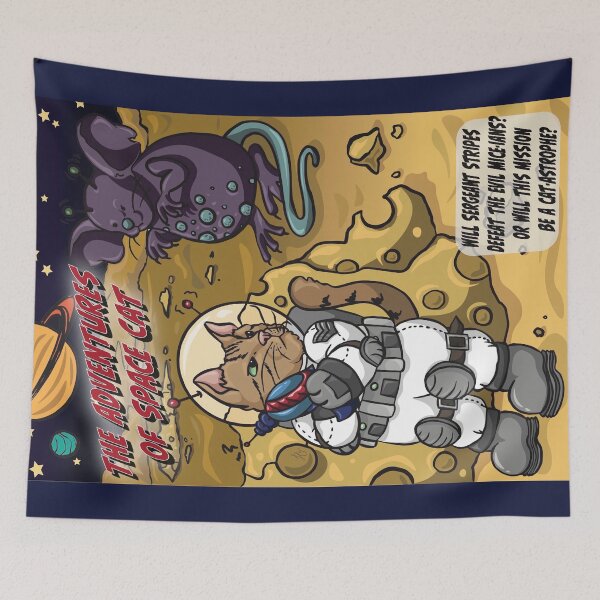 Item preview, The Adventures of Space Cat designed and sold by artsbyh.
