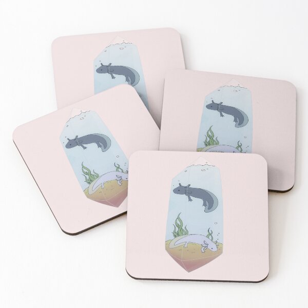 Item preview, crystal axolotls designed and sold by kakyo-yoin.