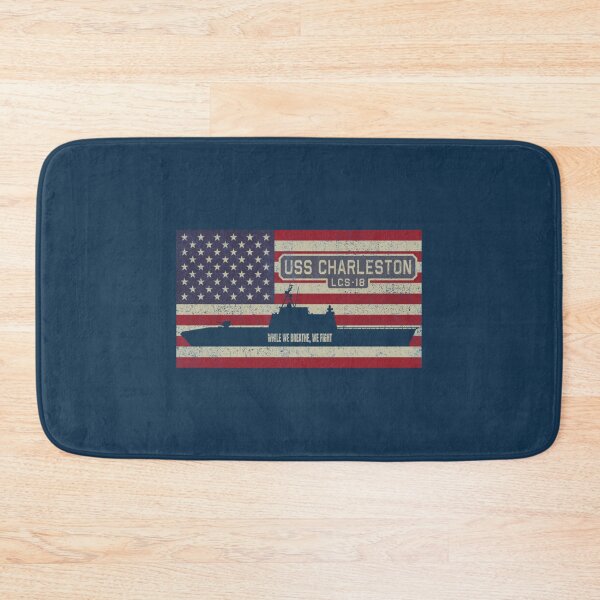 Item preview, USS Charleston LCS-18 Küstenkampfschiff der Unabhängigkeitsklasse Vintage USA American Flag Gift Cla designed and sold by arcadeshirtsdd.