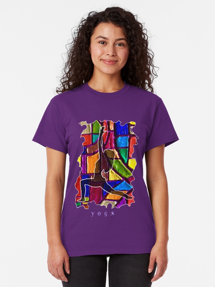 Alternate view of FEMALE YOGA CALM STRETCHING POSE Classic T-Shirt