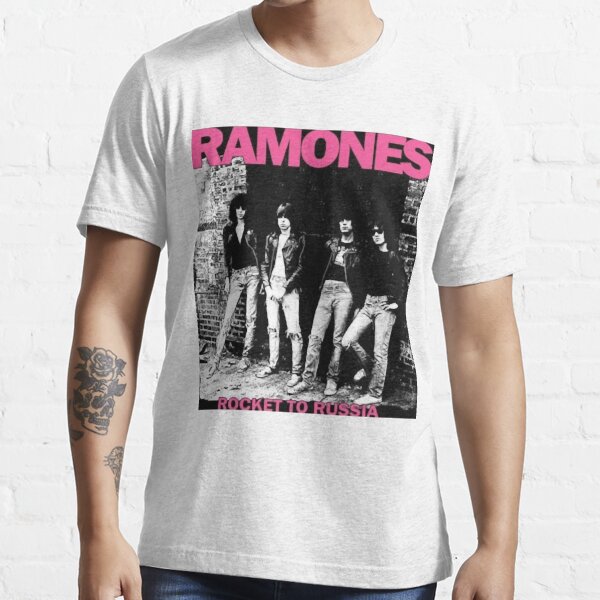 Worn By Ramones T-shirt Rocket to Russia white