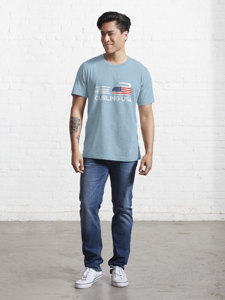 usa curling t shirt