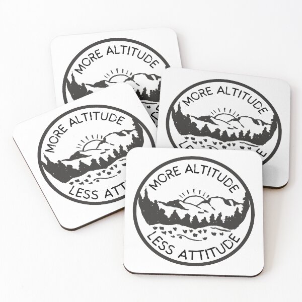 Item preview, More Altitude Less Attitude - Nature Hiking Mountain Camping Lover designed and sold by Pawfect-Purr.