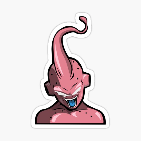 Majin Buu Sticker for Sale by Packpellets