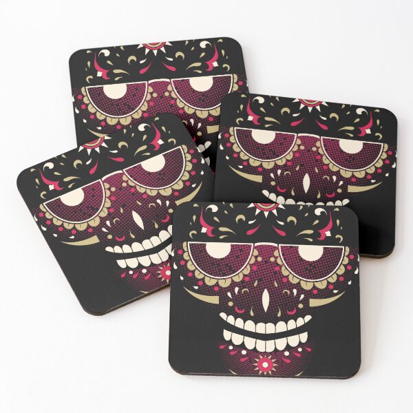 Item preview, art mandala mexican muerto skull face designed and sold by senpaibunny.