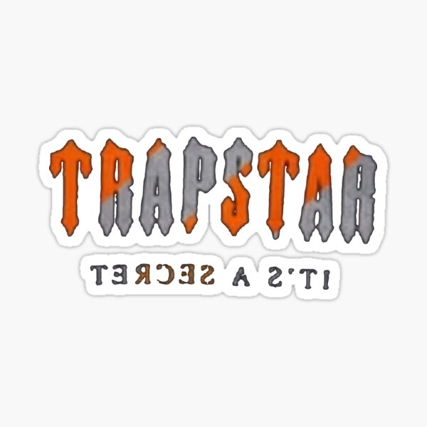 "TRAPSTAR Orange Stripes Graphic" Sticker by BullZDesign Redbubble