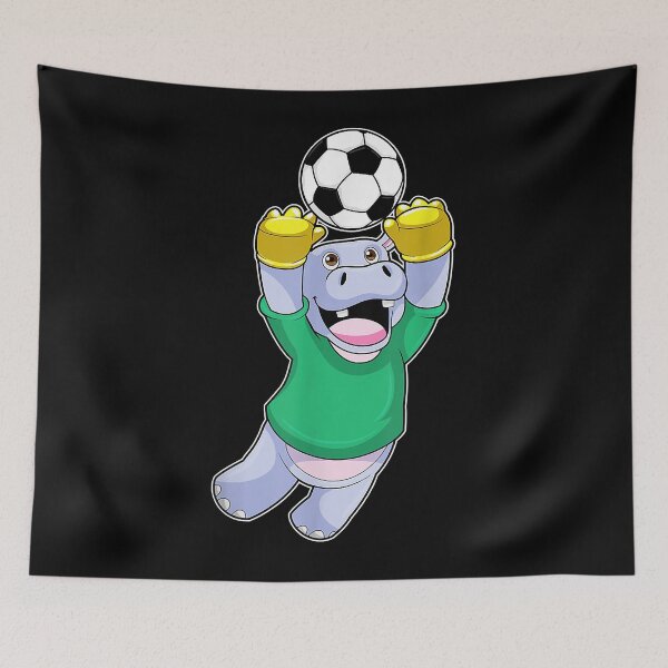 Item preview, Hippo Goalkeeper Soccer Sports  designed and sold by warningleoba.