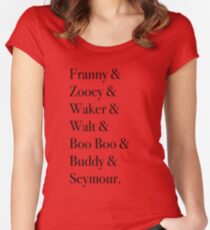 JD Salinger's Glass Family Women's Fitted Scoop T-Shirt