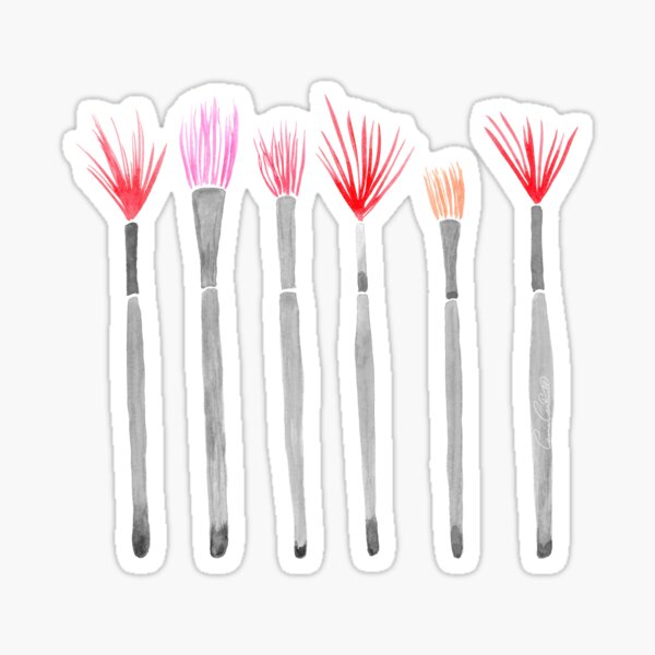Item preview, Painters Paradise - Watercolor Paintbrushes Pattern designed and sold by Carrie Cantwell Art.