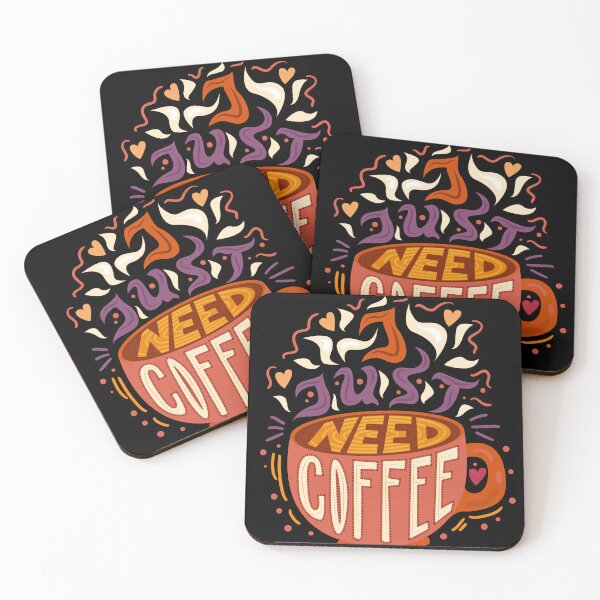 Item preview, I Just Need Coffee Energetic Typography designed and sold by KawaiiTops.