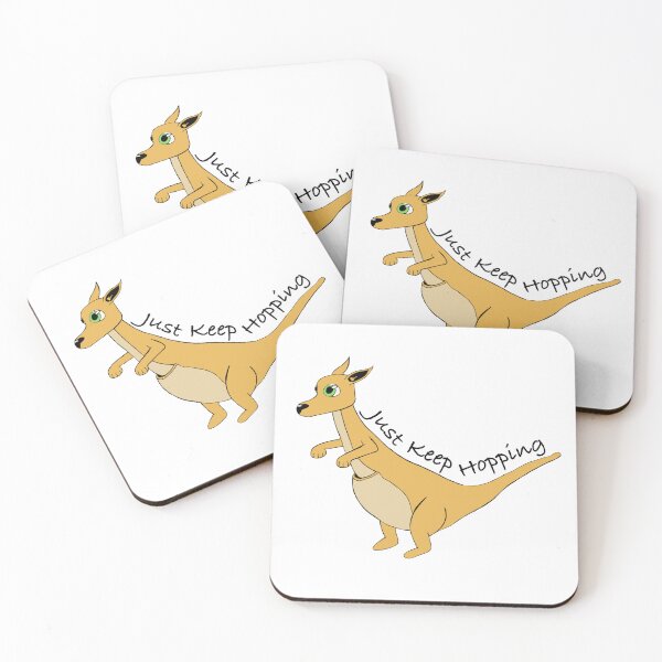 Item preview, Just Keep Hopping - Kangaroo designed and sold by BubbleDesigns4U.